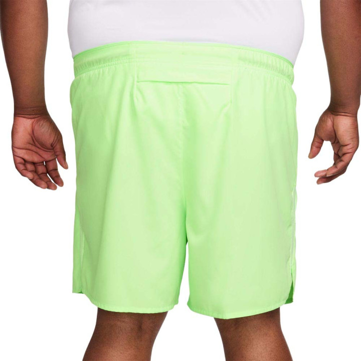 Nike Pantaloncini Running Df Challenger 7" Lime Blast Argento Uomo