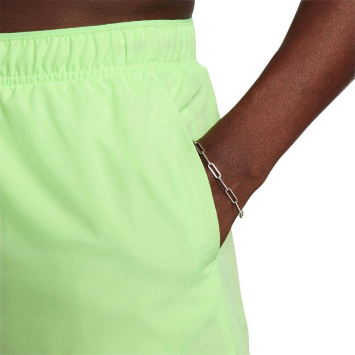 Nike Pantaloncini Running Df Challenger 7" Lime Blast Argento Uomo