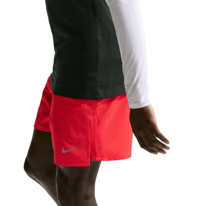 Nike Pantaloncini Running Df Challenger 7" Lt Crimson Argento Uomo