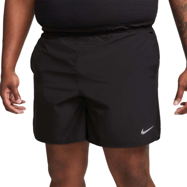 Nike Pantaloncini Running Df Challenger 7" Nero Argento Uomo