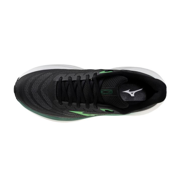 Mizuno Wave Sky 9 Nero Goblin Verde - Scarpe Running Uomo