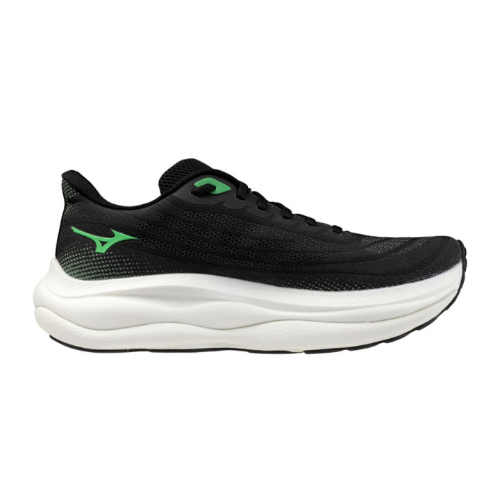 Mizuno Wave Sky 9 Nero Goblin Verde - Scarpe Running Uomo