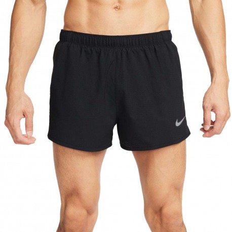 Nike Pantaloncini Running Df Fast 3" Nero Argento Uomo