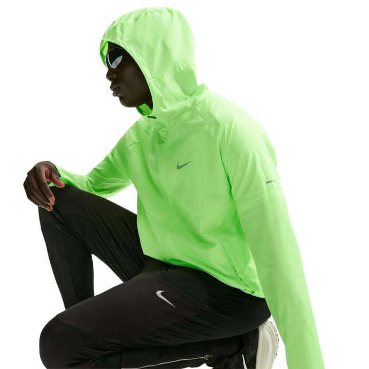 Nike Giacca Running Miler Rpl Lime Blast Argento Uomo