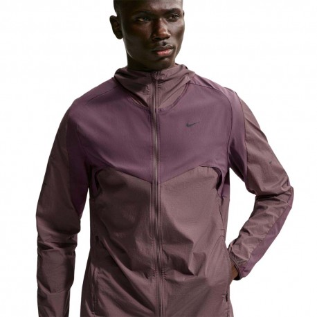 Nike Giacca Running Stride Dark Wine Burgundy Crush Uomo