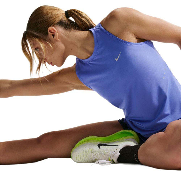 Nike Canotta Running Swift Sapphire Argento Donna