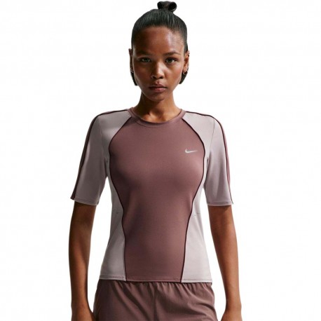 Nike T-Shirt Running Swift Tattoo Lt Violet Donna