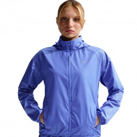 Nike Giacca Running Tempo Flash Rpl Sapphire Argento Donna