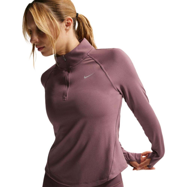 Nike Maglia Running Tempo Swoosh Tattoo Bianco Donna
