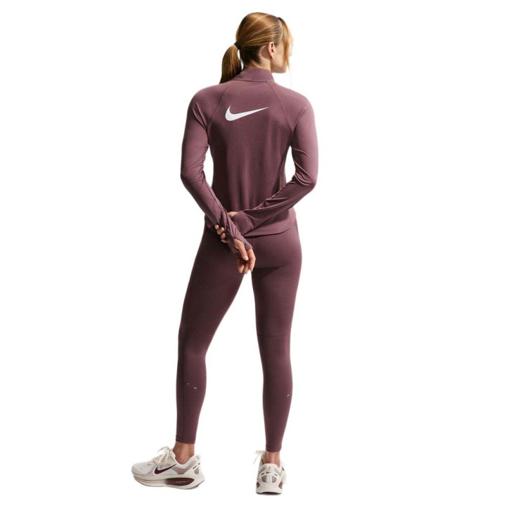 Nike Maglia Running Tempo Swoosh Tattoo Bianco Donna
