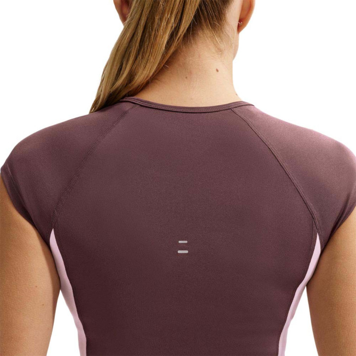 Nike T-Shirt Running Tempo Swoosh Tattoo Rosa Foam Donna