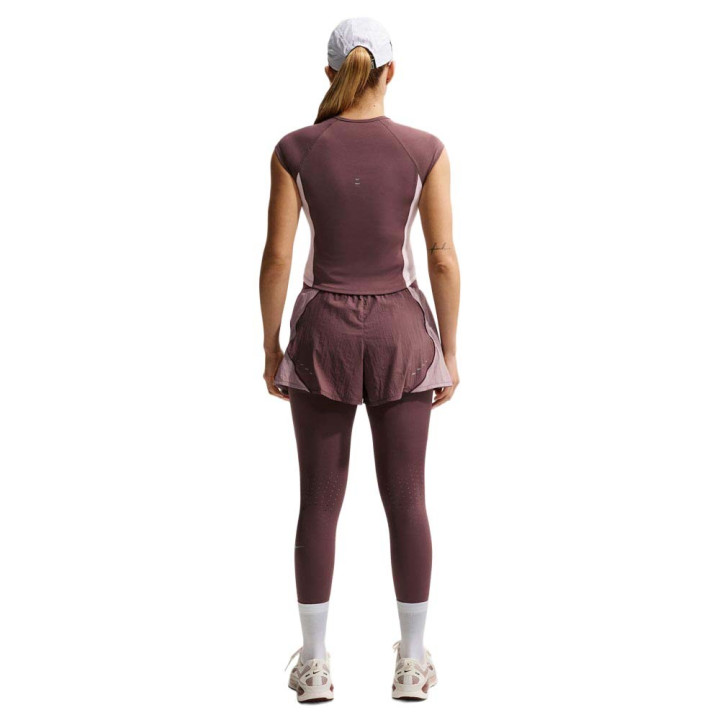 Nike T-Shirt Running Tempo Swoosh Tattoo Rosa Foam Donna