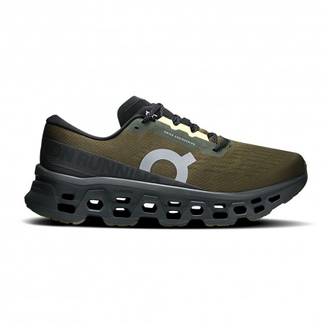 On Cloudmonster 3 Olive Eclipse - Scarpe Running Uomo