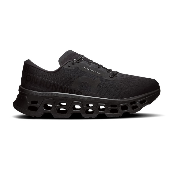 On Cloudmonster 3 Nero Nero - Scarpe Running Uomo