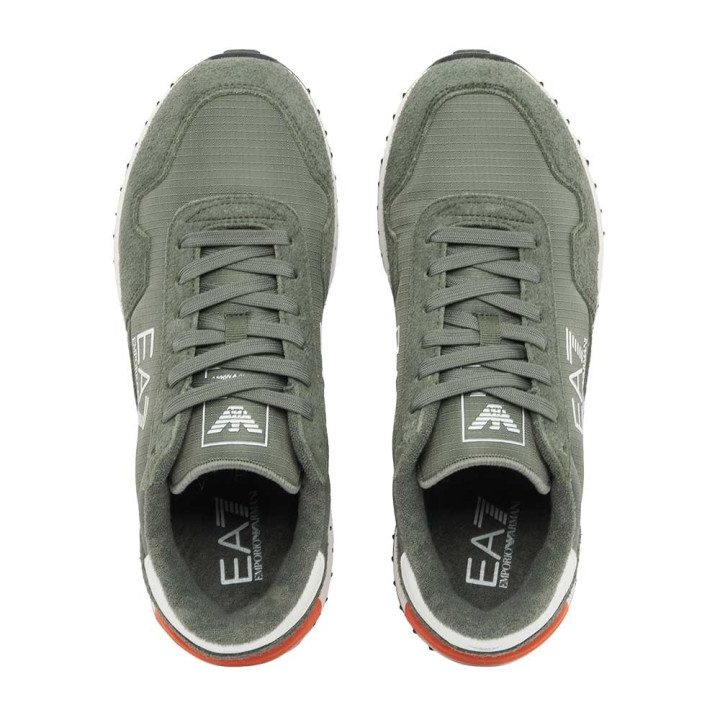 Ea7 Run Vintage Verde Bianco - Sneakers Uomo