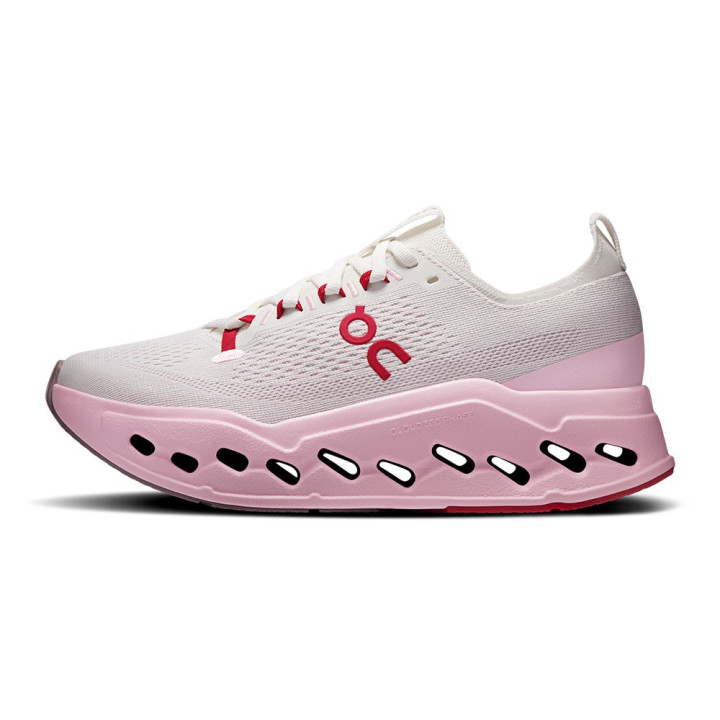 On Cloudsurfer Max Ivory Peony - Scarpe Running Donna