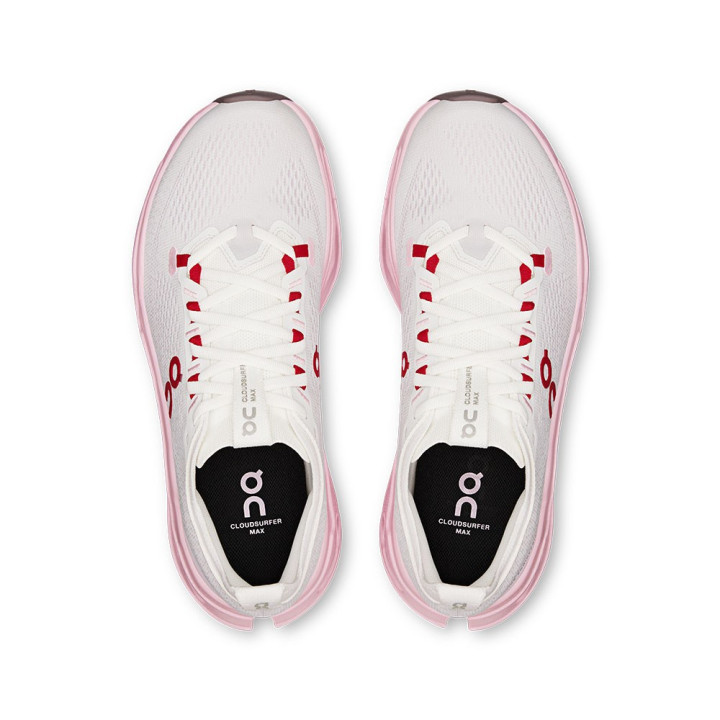On Cloudsurfer Max Ivory Peony - Scarpe Running Donna