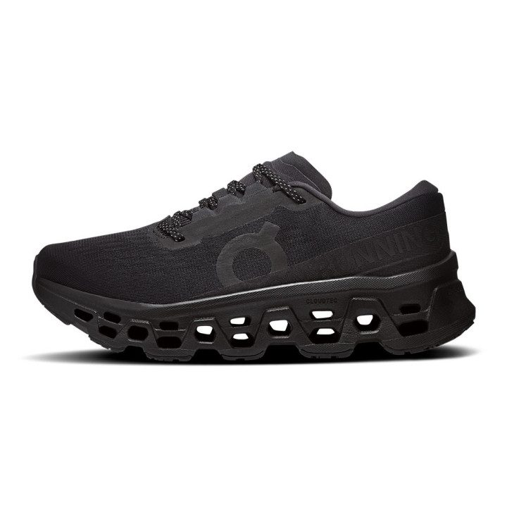 On Cloudmonster 3 Nero Nero - Scarpe Running Donna