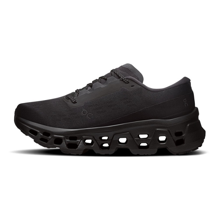 On Cloudmonster 3 Nero Nero - Scarpe Running Donna