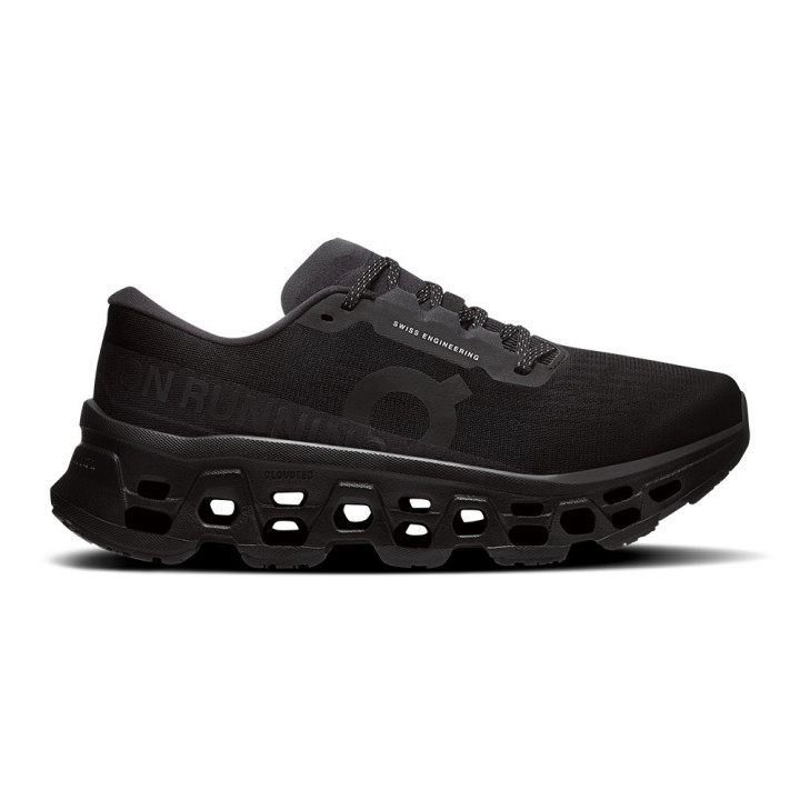 On Cloudmonster 3 Nero Nero - Scarpe Running Donna
