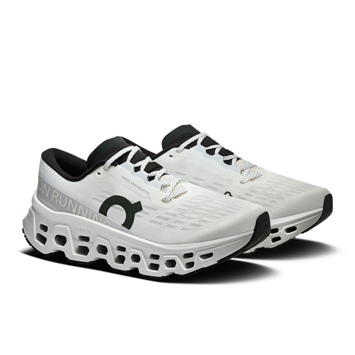 On Cloudmonster 3 Bianco Bianco - Scarpe Running Donna