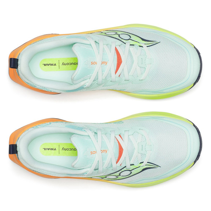 Saucony Peregrine 16 Aqua Citron - Scarpe Trail Running Donna