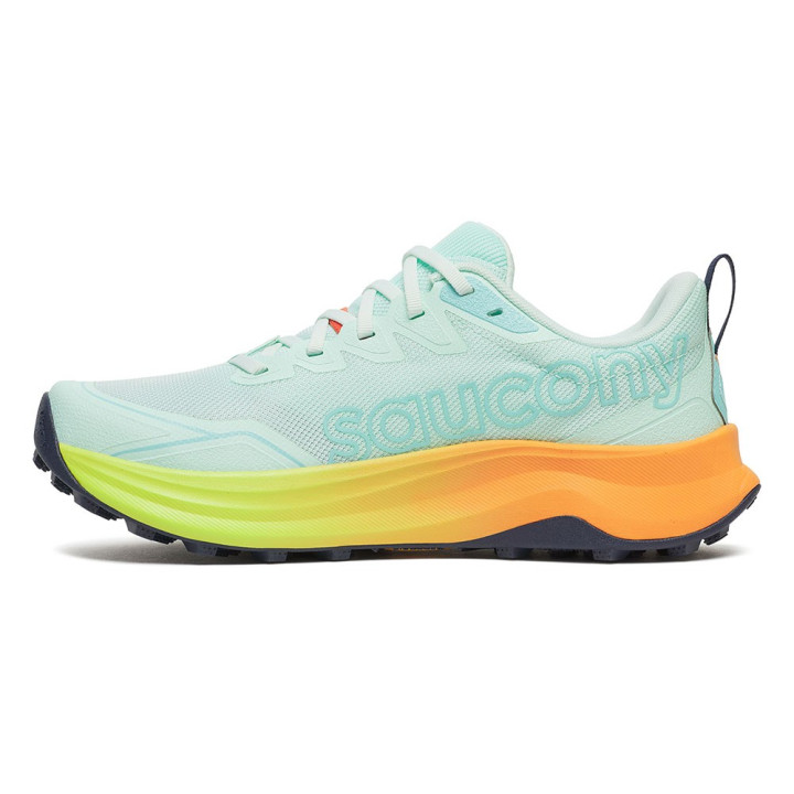 Saucony Peregrine 16 Aqua Citron - Scarpe Trail Running Donna