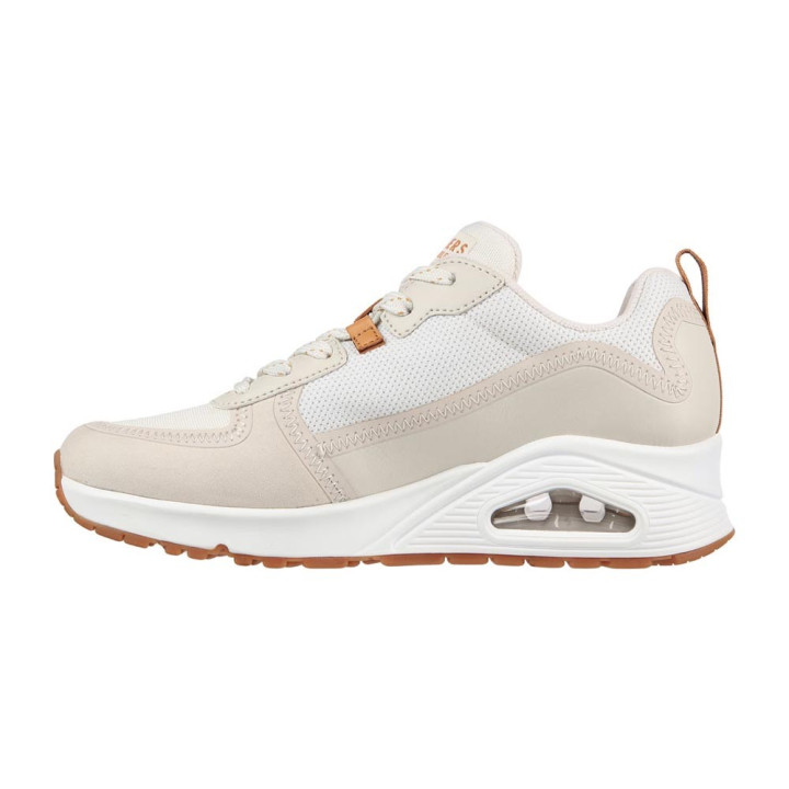 Skechers Uno Mesh Bianco Oro - Sneakers Donna