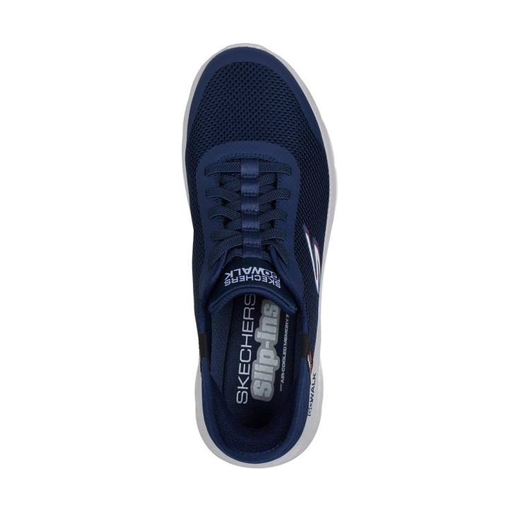 Skechers Go Walk Flex Hands Up Slip Ins Blu Grigio - Sneakers Uomo