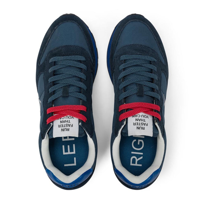 Sun 68 Tom Solid Nylon Navy Bianco - Sneakers Uomo