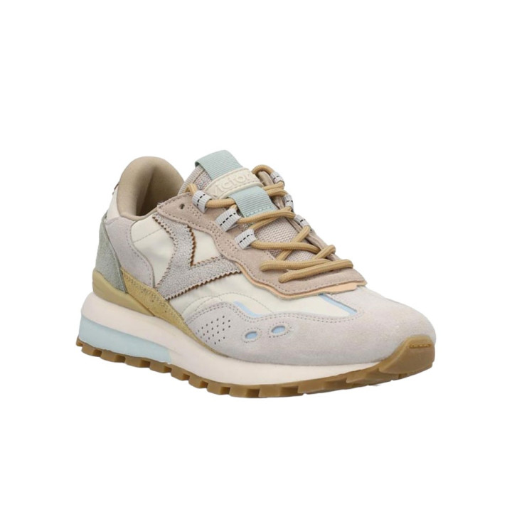 Victoria Luna Nylon Beige Argento - Sneakers Donna