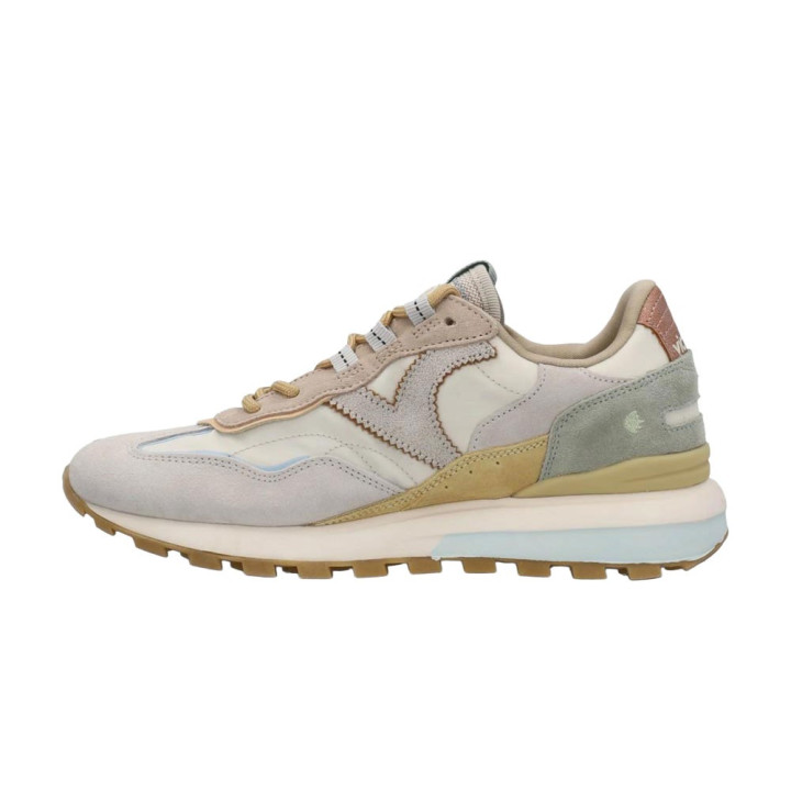 Victoria Luna Nylon Beige Argento - Sneakers Donna