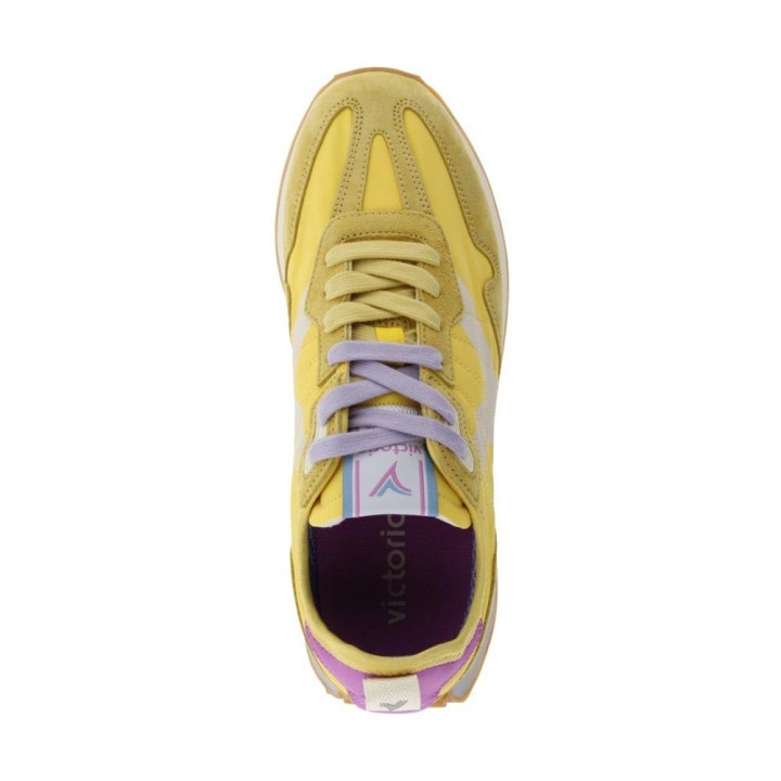 Victoria Bolt Nylon Giallo Bianco - Sneakers Donna