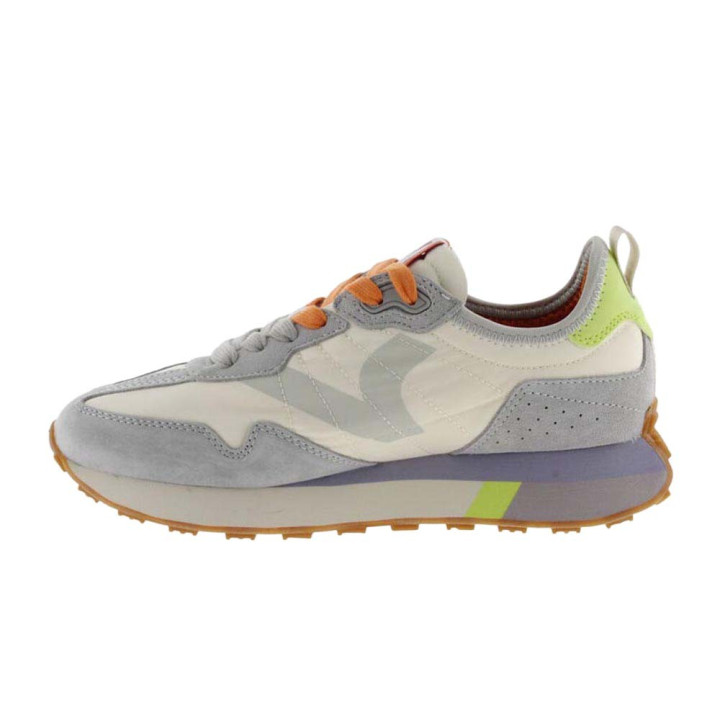 Victoria Bolt Nylon Crema Grigio - Sneakers Donna