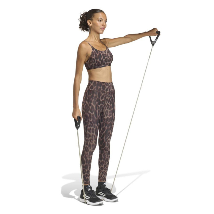 ADIDAS Reggiseno Sportivo Halo Leopard Moro Donna