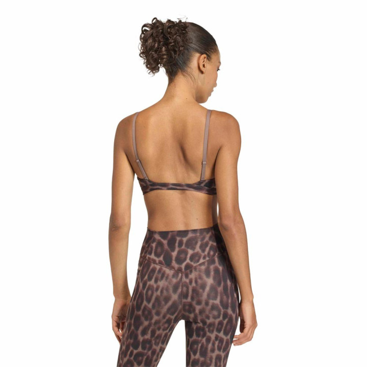 ADIDAS Reggiseno Sportivo Halo Leopard Moro Donna