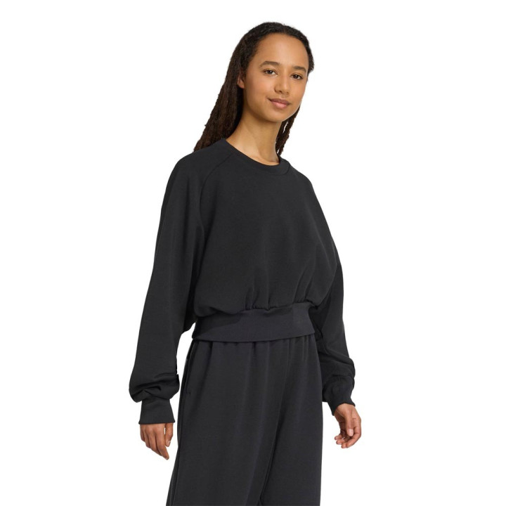 ADIDAS Felpa Palestra Girocollo Soft Lux Nero Donna