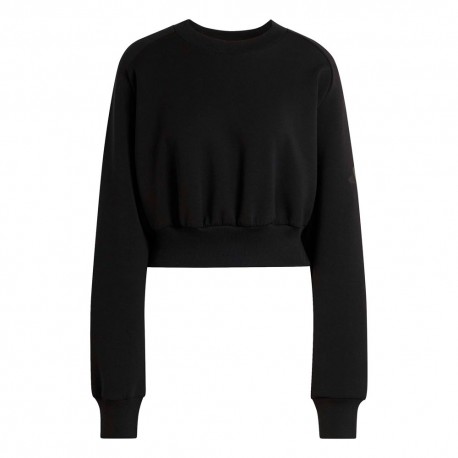 ADIDAS Felpa Palestra Girocollo Soft Lux Nero Donna