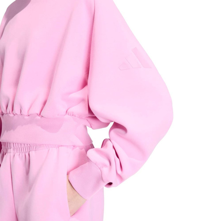 ADIDAS Felpa Palestra Girocollo Soft Lux Rosa Donna