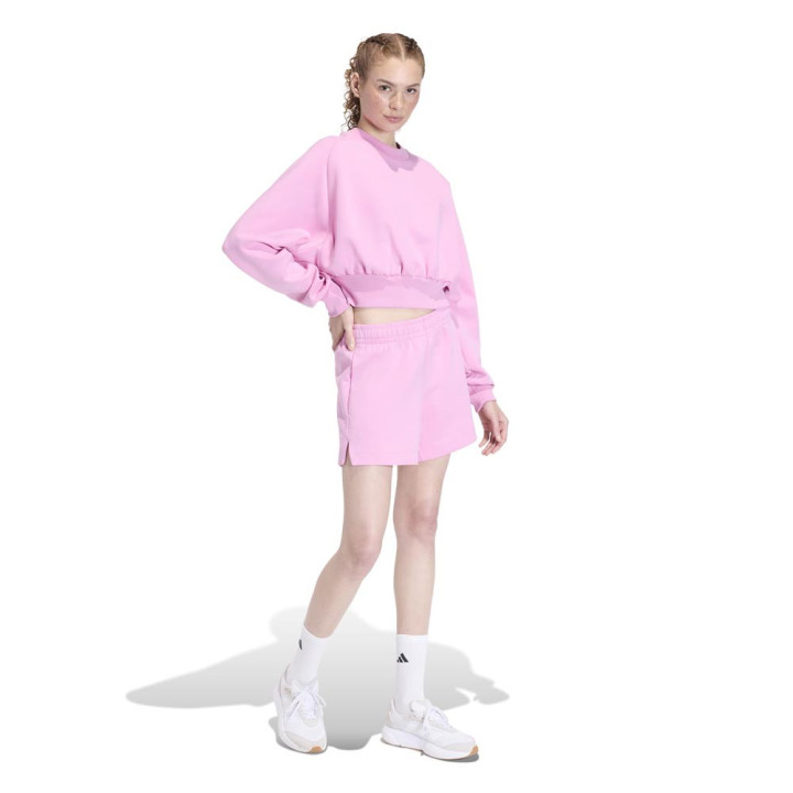 ADIDAS Felpa Palestra Girocollo Soft Lux Rosa Donna