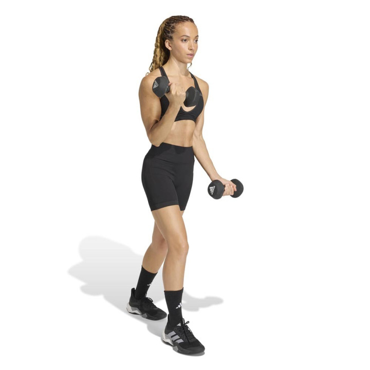 ADIDAS Shorts Sportivi Scrunch Nero Donna