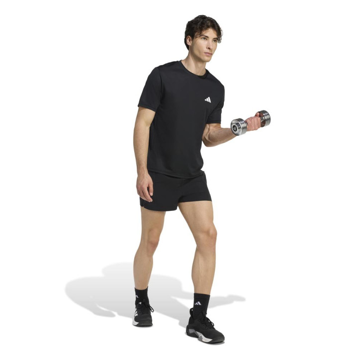 ADIDAS Maglietta Palestra Train Nero Uomo