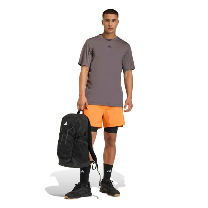 ADIDAS Maglietta Palestra Train Power Grigio Uomo
