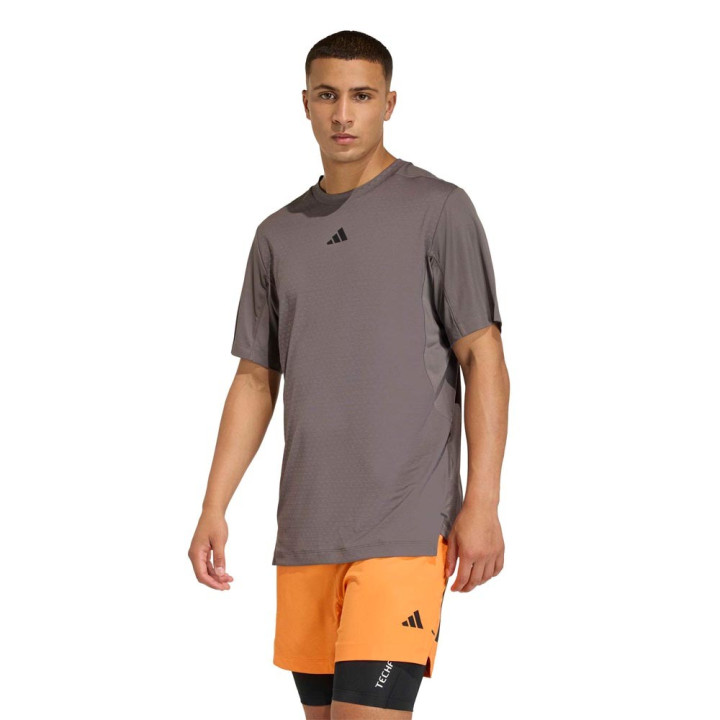 ADIDAS Maglietta Palestra Train Power Grigio Uomo