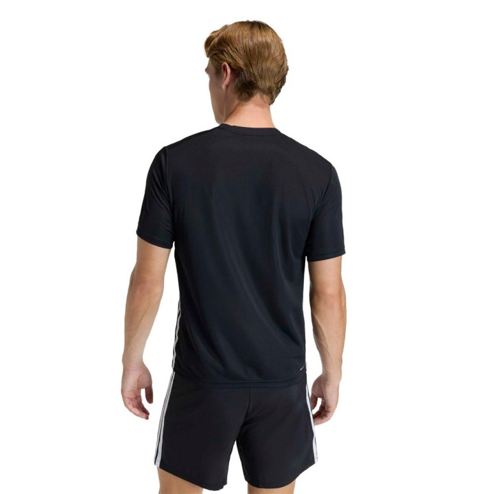 ADIDAS Maglietta Palestra Tristripe Nero Uomo