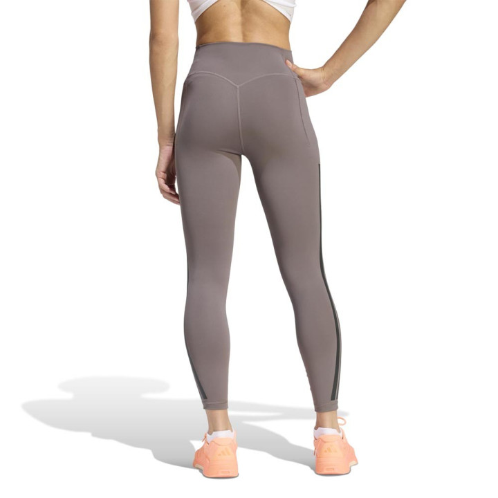 ADIDAS Leggings Palestra Tight Train Optime 7 8 Grigio Donna