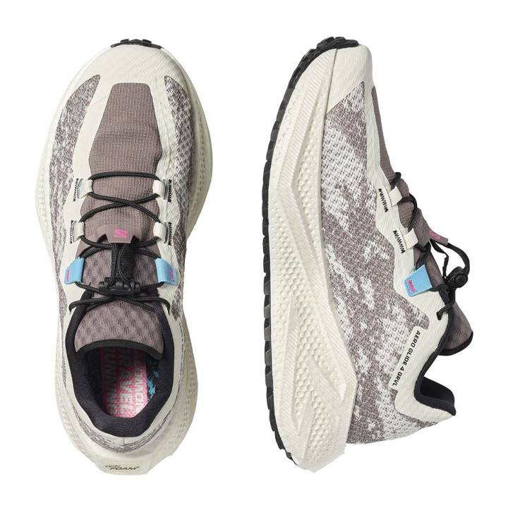 Salomon Aero Glide 4 Grvl Vanilla Ice Nero Iron - Scarpe Trail Running Donna