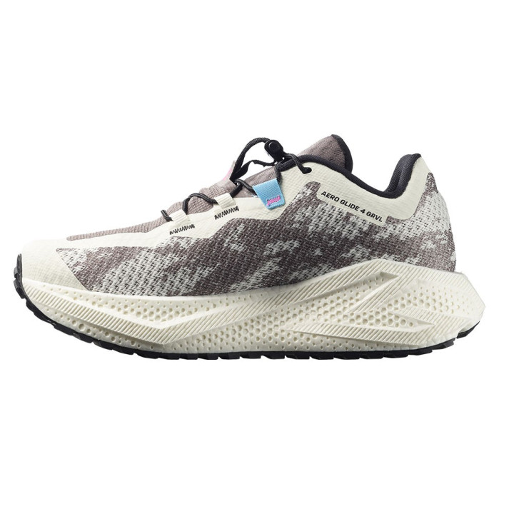 Salomon Aero Glide 4 Grvl Vanilla Ice Nero Iron - Scarpe Trail Running Donna