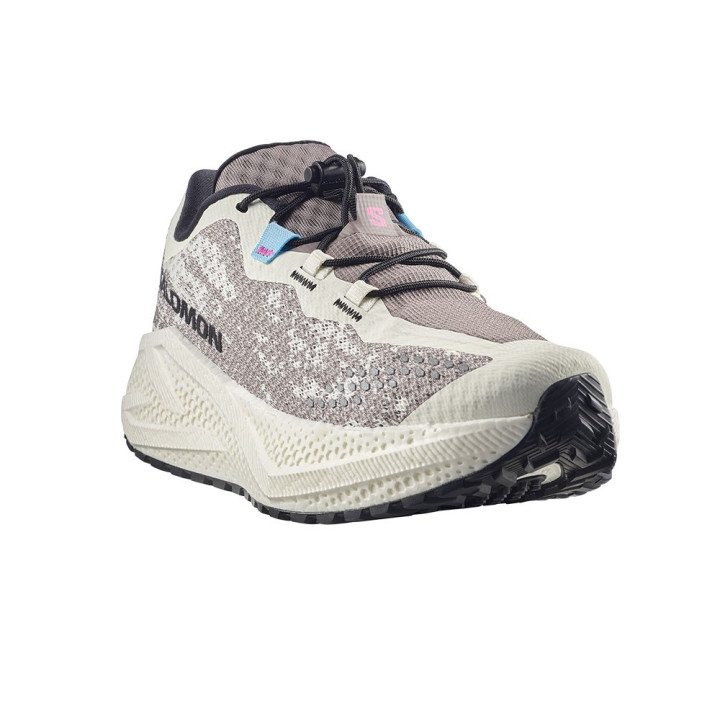 Salomon Aero Glide 4 Grvl Vanilla Ice Nero Iron - Scarpe Trail Running Donna