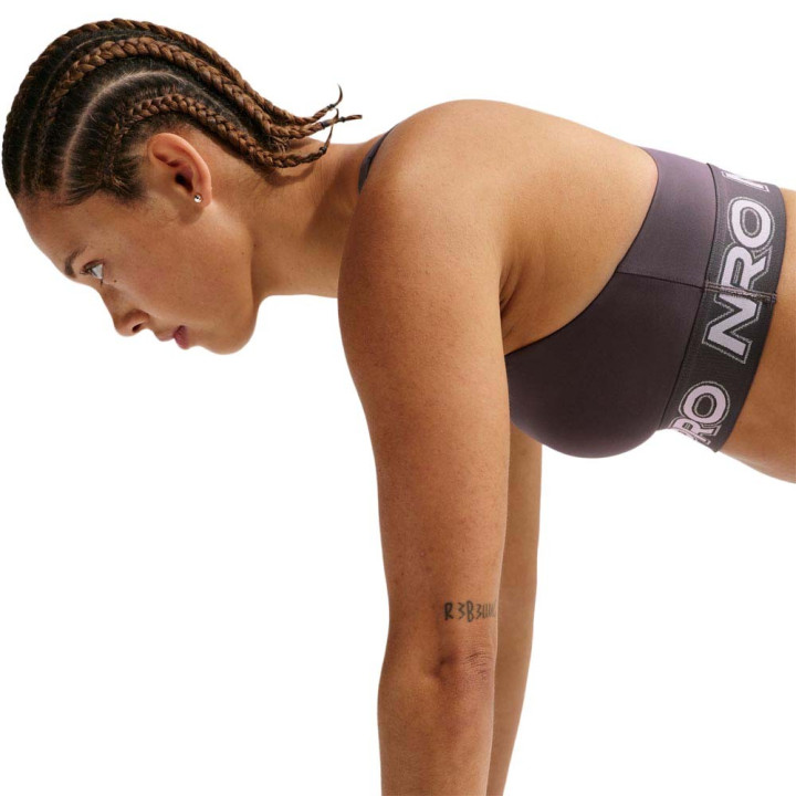 Nike Pro Reggiseno Sportivo Medium Support Grigio Donna